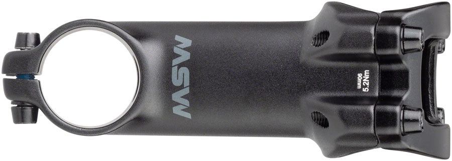MSW 17 Stem - 90mm 31.8 Clamp +/-17 1 1/8" Aluminum Black Stems MSW