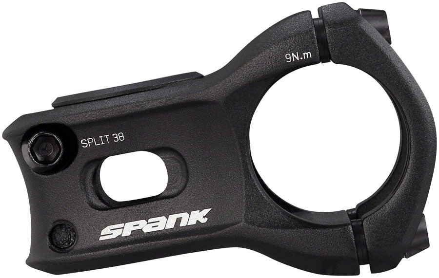 Spank Split Stem - 38mm 31.8 Clamp +/-0 1 1/8" Aluminum Black Stems Spank