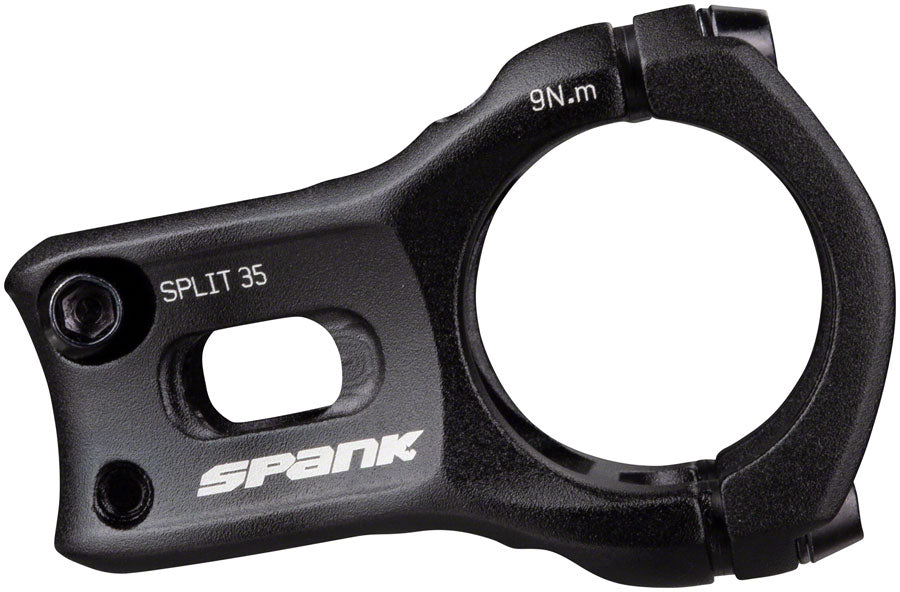 Spank Split 35 Stem - 35mm 35 Clamp +/-0 1 1/8" Aluminum Black Stems Spank