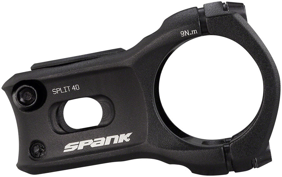 Spank Split 35 Stem - 40mm 35 Clamp +/-0 1 1/8" Aluminum Black Stems Spank