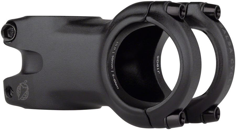 Salsa Guide Trail Stem- 50mm 35.0 Clamp 0 Degree 1 1/8" Aluminum Black Stems Salsa