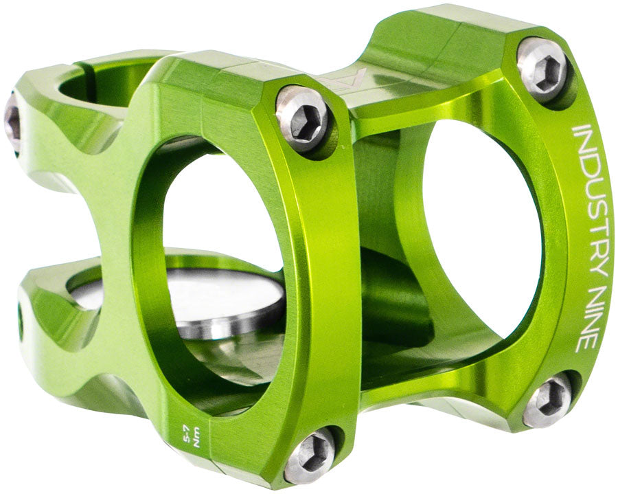 Industry Nine A35 Stem - 40mm 35 Clamp +/-8 1 1/8" Aluminum Lime Stems Industry Nine