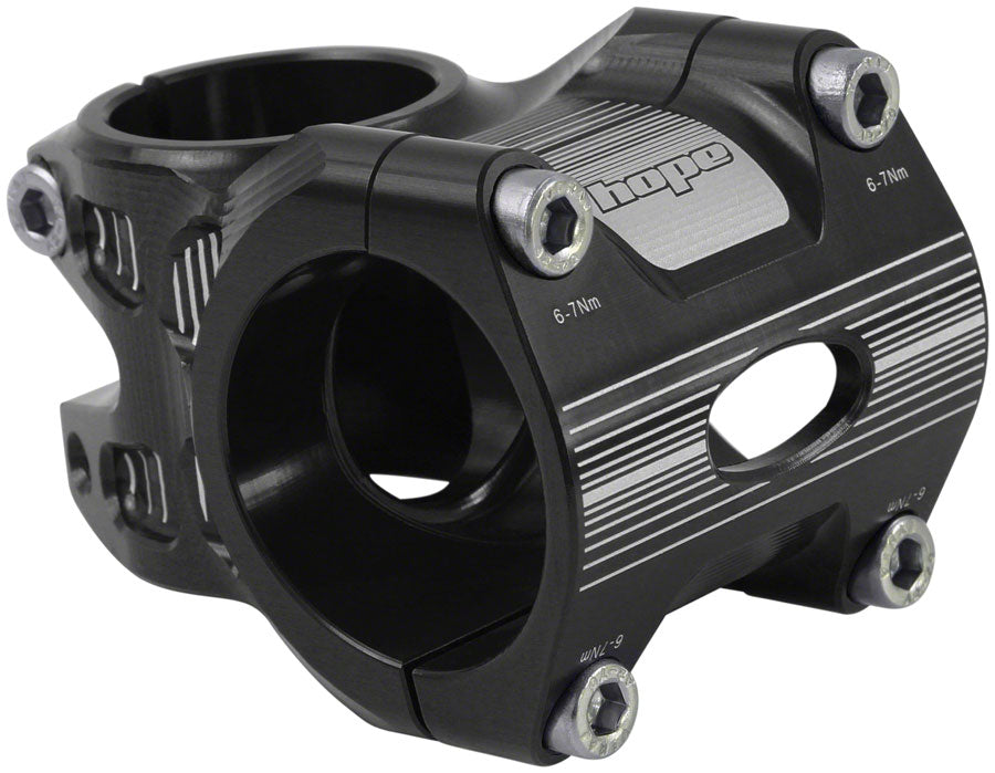 Hope AM/Freeride Stem - 35mm 35 Clamp +/-0 1 1/8" Aluminum Black Stems Hope