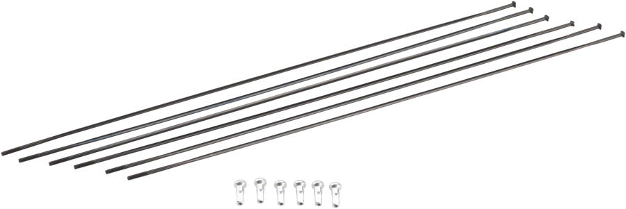 DT Swiss PR1400 DiCut 21 RB Spoke Kit: Front & Rear Black Spoke Kit DT Swiss
