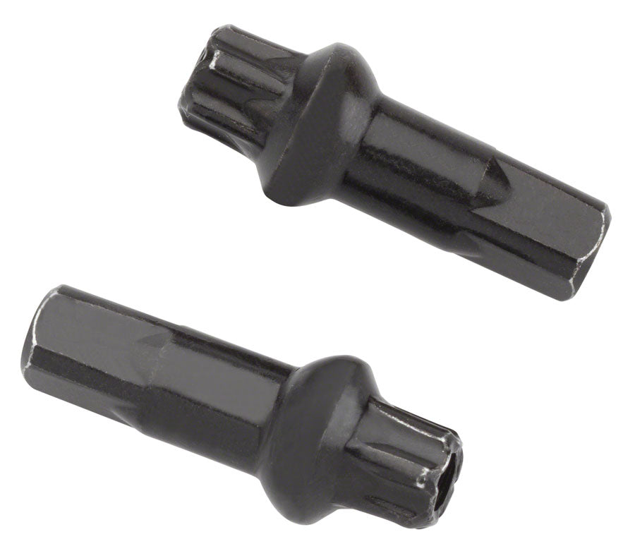 DT Swiss Squorx Pro Head Pro Lock Brass Nipples: 2.0 x 15mm Black Box of 100 Spoke Nipples DT Swiss