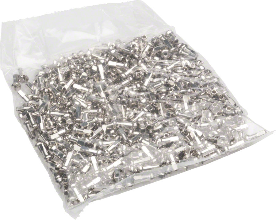 DT Swiss Standard Spoke Nipples - Brass 2.0 x 12mm Silver Box of 500 Spoke Nipples DT Swiss