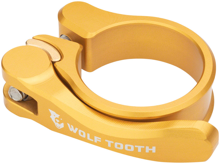 Wolf Tooth Components Quick Release Seatpost Clamp - 28.6mm Gold Seatpost Parts and Accessories Wolf Tooth