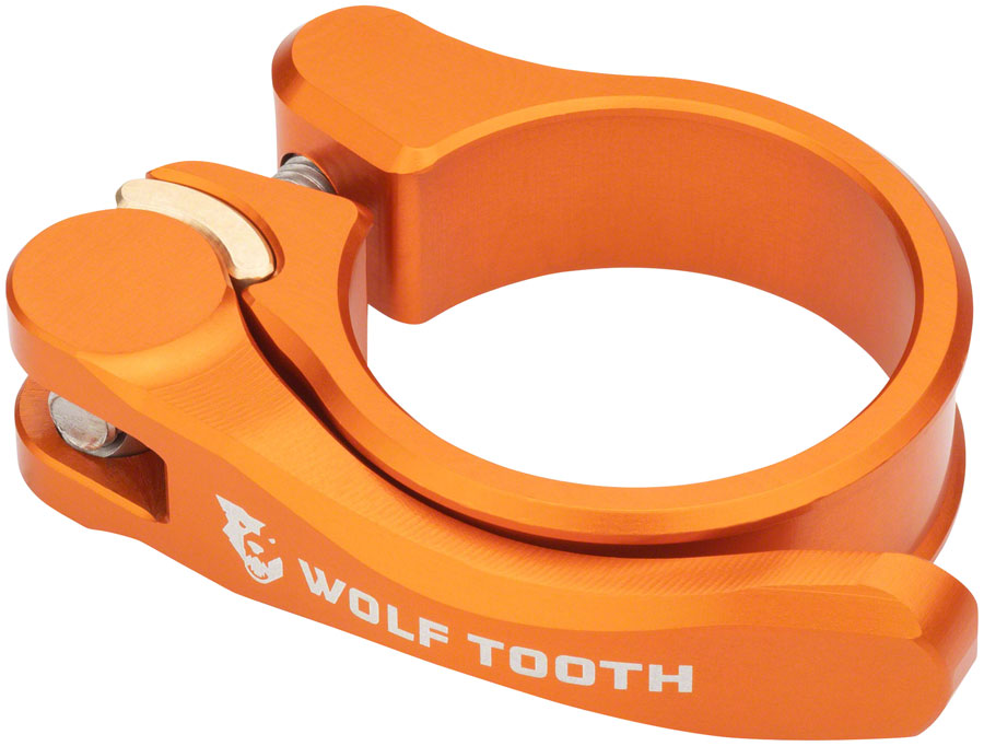 Wolf Tooth Components Quick Release Seatpost Clamp - 28.6mm Orange Seatpost Parts and Accessories Wolf Tooth