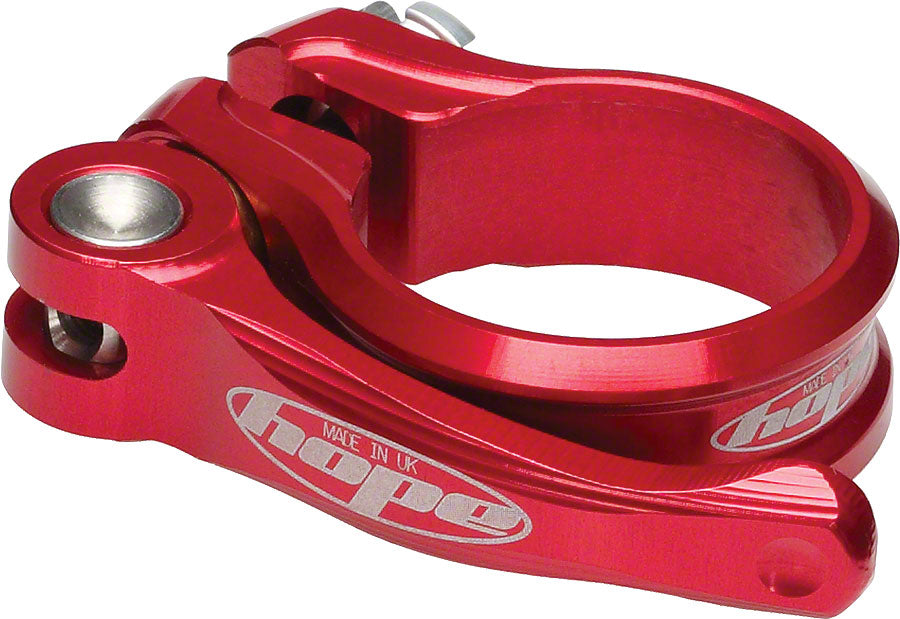 HOPE 34.9mm QR Seatclamp Red Seatpost Parts and Accessories Hope