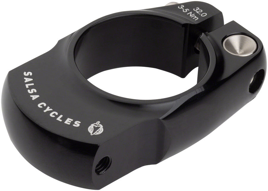 Salsa Rack-Lock Seat Collar 32.0 Black Seatpost Parts and Accessories Salsa