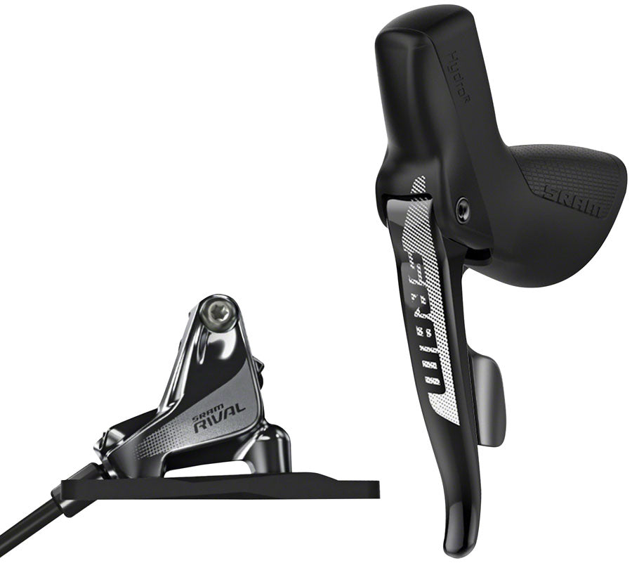SRAM Rival 1 Disc Brake Cable-Actuated Dropper Remote Lever - Left/Front Flat Mount 20mm Offset BLK A1 Disc Brake & Lever SRAM