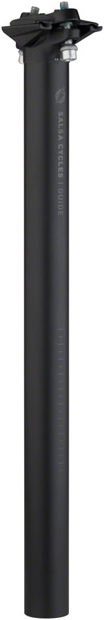 Salsa Guide Seatpost 30.9 x 400mm 0mm Offset Black Seatpost Salsa