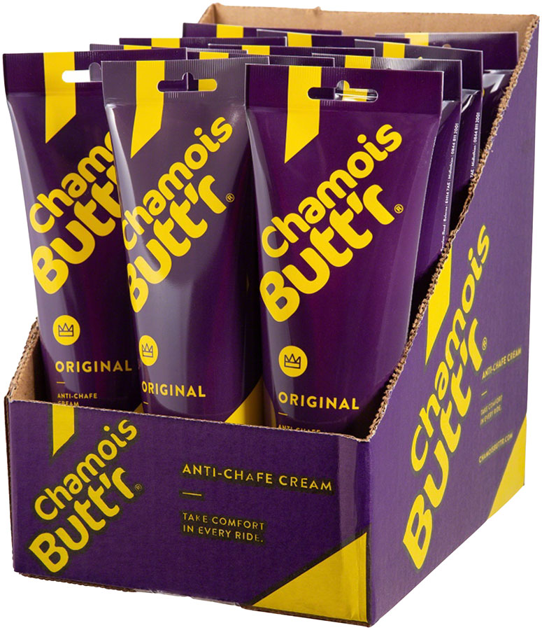 Chamois Buttr Original: 8oz POP Box of 12 Anti Chafe Chamois Butt'r