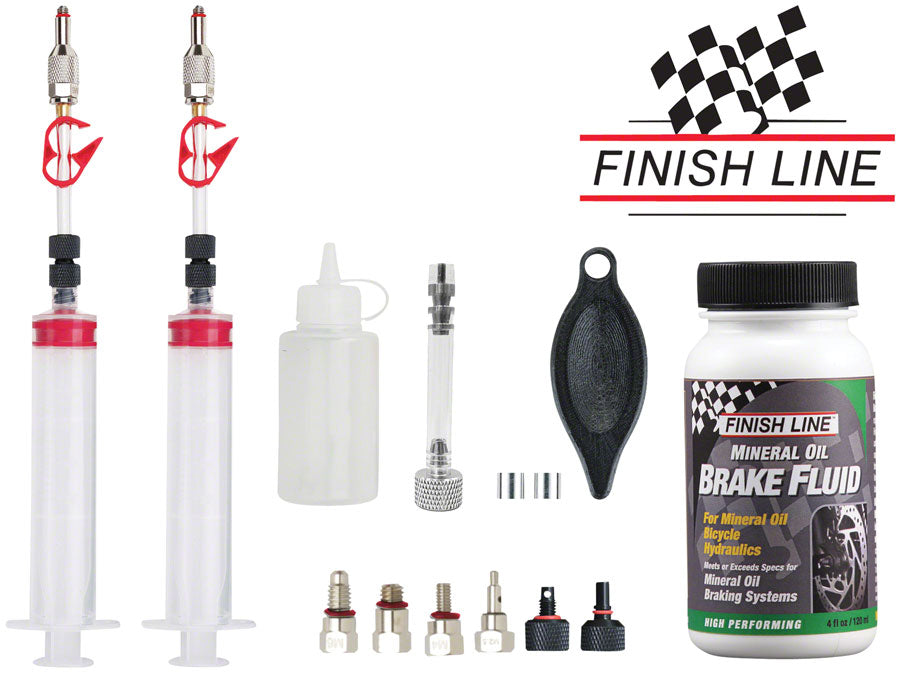 Jagwire Pro Mineral Oil Bleed Kit - Shimano Magura Tektro TRP Hayes Adapters Included Brake Tools Jagwire