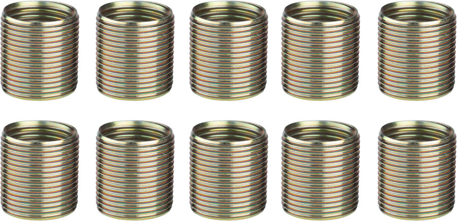 Unior Proprietary Crank Repair Pedal Thread Inserts Right Crankarm 9/16" 10 Pack Brass Thread Repair Unior