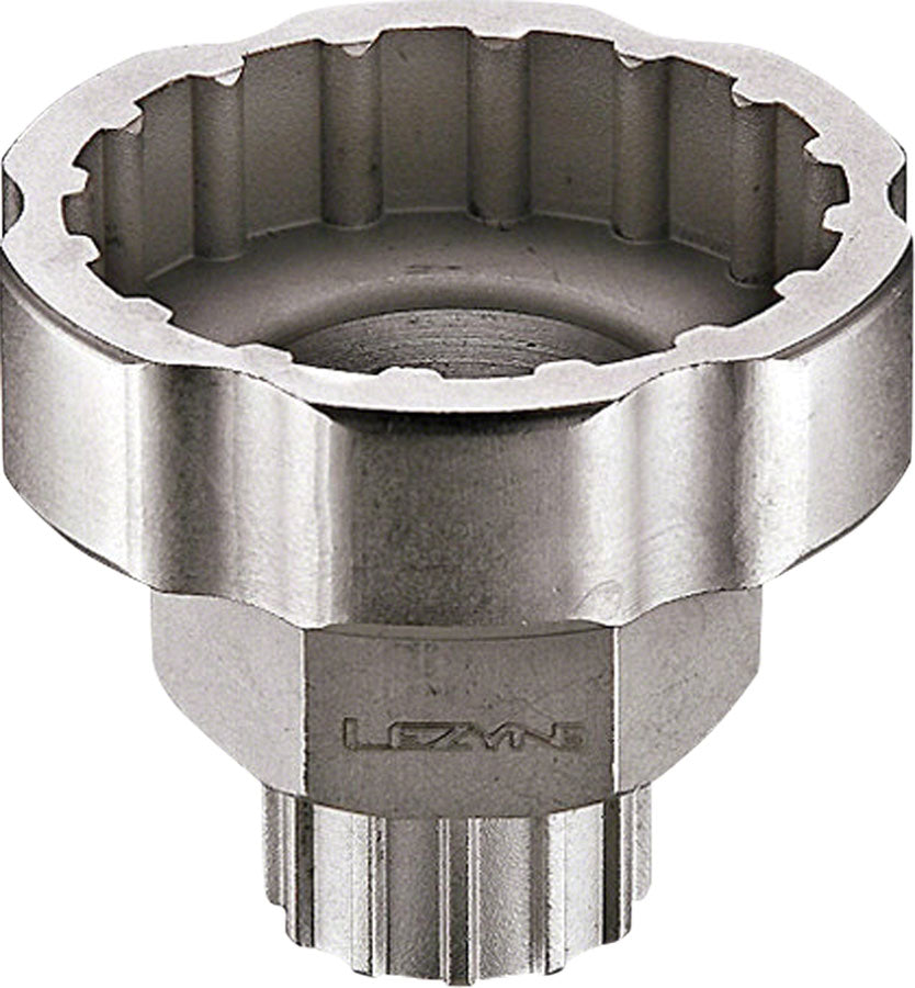 Lezyne External Bottom Bracket Cassette Lockring 2 tools in 1 Combo Tool Silver Bottom Bracket Tools Lezyne   