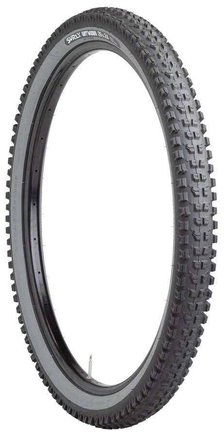 Surly Dirt Wizard Tire - 29 x 2.6 Tubeless Folding Black/Slate 60 tpi Tires Surly