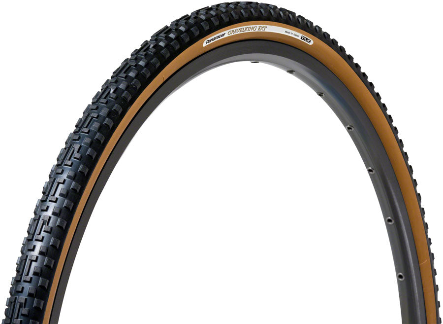 Panaracer GravelKing EXT Plus Tire - 700 x 35 Tubeless Folding BLK/Brown ProTite Protection Tires Panaracer