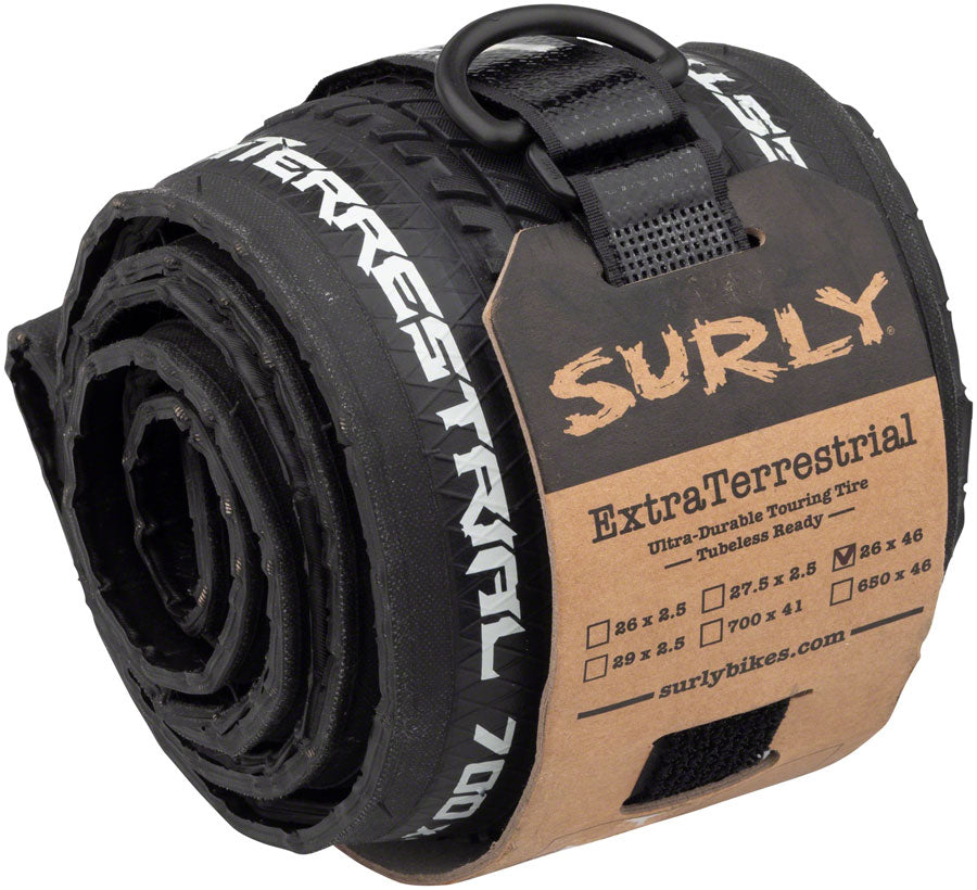 Surly ExtraTerrestrial Tire - 26 x 46c Tubeless Folding Black 60tpi Tires Surly