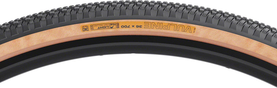 WTB Vulpine Tire - 700 x 36 TCS Tubeless Folding BLK/Tan Light/Fast Rolling Dual DNA Tires WTB