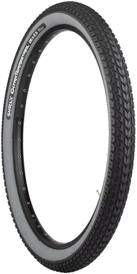 Surly ExtraTerrestrial Tire - 26 x 2.5 Tubeless Folding Black/Slate 60tpi Tires Surly