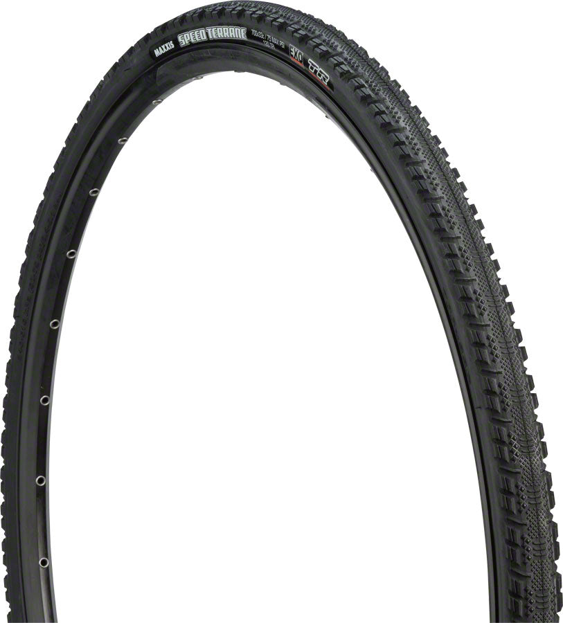 Maxxis Speed Terrane Tire - 700 x 33 Tubeless Folding Black Dual EXO Tires Maxxis