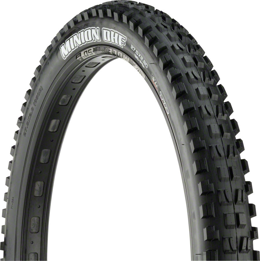 Maxxis Minion DHF Tire - 27.5 x 2.8 Tubeless Folding Black Dual EXO Tires Maxxis