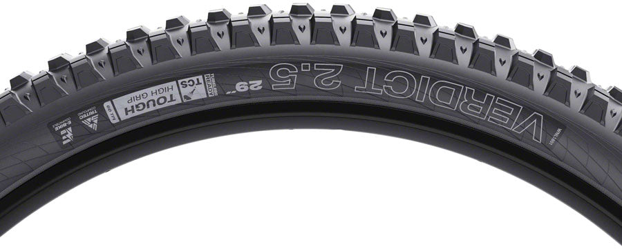 WTB Verdict Tire - 29 x 2.5 TCS Tubeless Folding BLK Tough/High Grip TriTec E25 Tires WTB