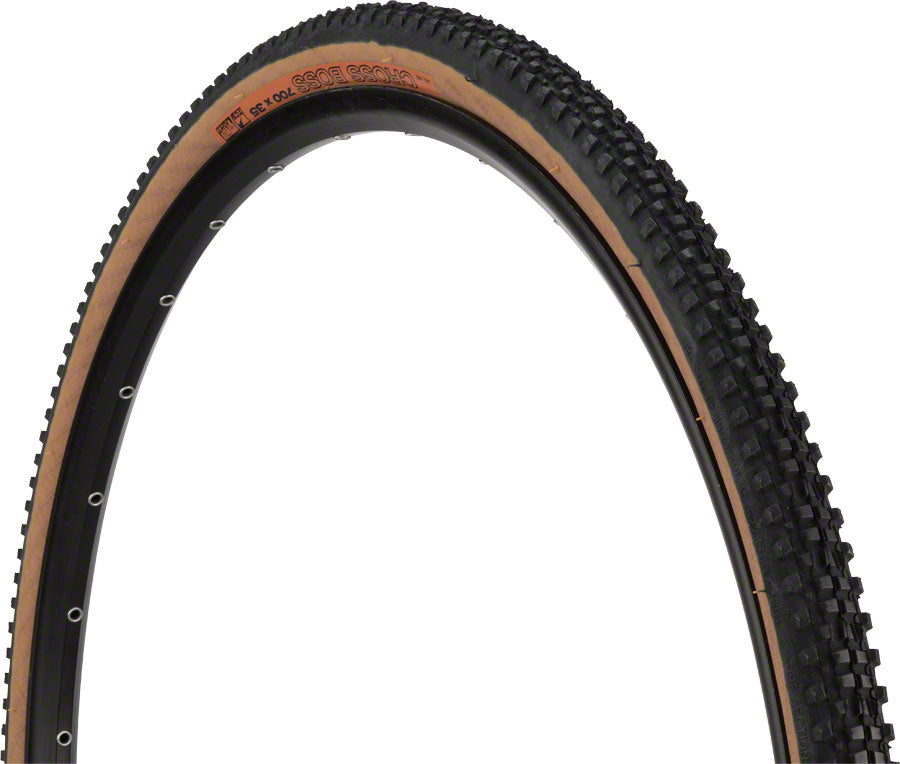WTB Cross Boss Tire - 700 x 35 TCS Tubeless Folding BLK/Tan Light Fast Rolling Tires WTB