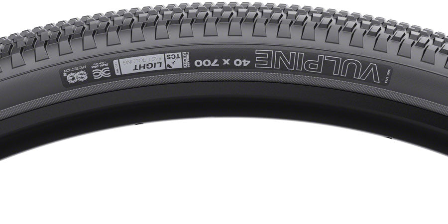 WTB Vulpine Tire - 700 x 40 TCS Tubeless Folding BLK Light/Fast Rolling Dual DNA SG2 Tires WTB