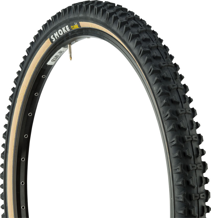 Panaracer Smoke Tire - 26 x 2.1 Clincher Folding Black/Tan 60tpi Tires Panaracer