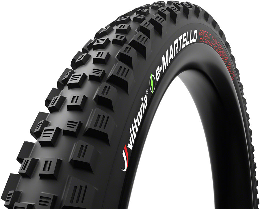Vittoria e-Martello Tire - 29 x 2.6 Tubeless 2PLY Folding Black G2.0 Tires Vittoria