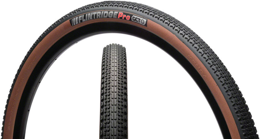 Kenda Flintridge Pro Tire - 700 x 35 Tubeless Folding Coffee Sidewall 120tpi GCT Tires Kenda