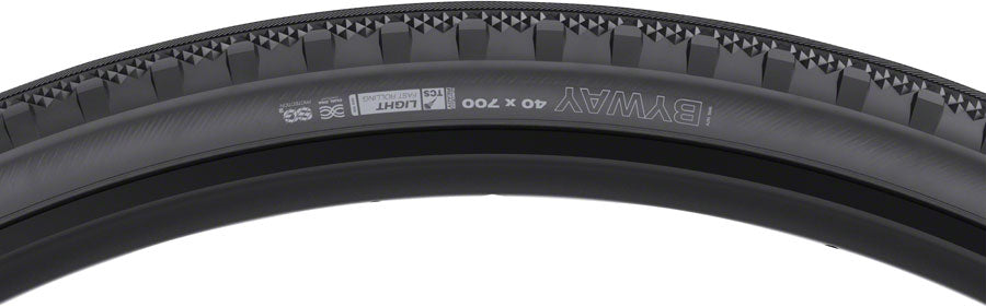 WTB Byway Tire - 700 x 40 TCS Tubeless Folding Black Light Fast Rolling SG2 Tires WTB