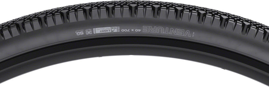 WTB Venture Tire - 700 x 40 TCS Tubeless Folding BLK Light Fast Rolling SG2 Tires WTB