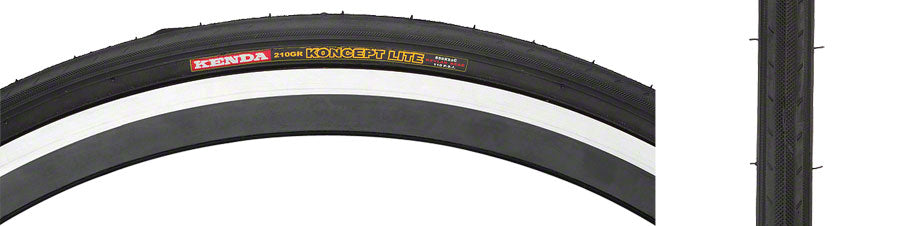 Kenda Koncept Tire - 650c x 23 Clincher Folding Black 60tpi Tires Kenda