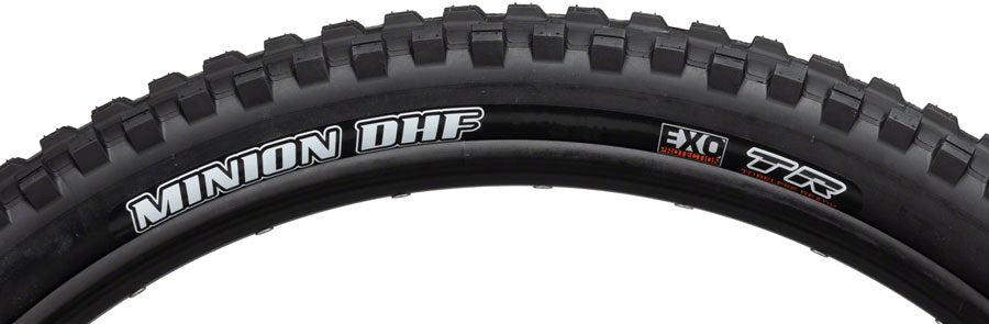 Maxxis Minion DHF Tire - 27.5 x 2.5 Tubeless Folding BLK Dual EXO Wide Trail Tires Maxxis
