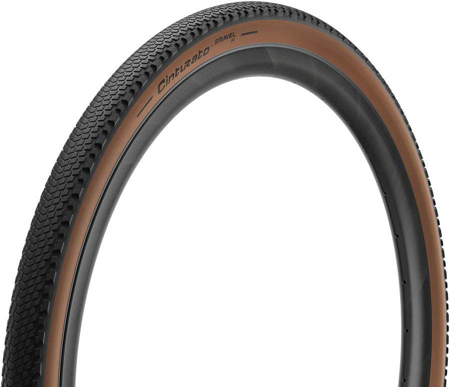 Pirelli Cinturato Gravel H Tire - 700 x 35 Tubeless Folding Classic Tan Tires Pirelli