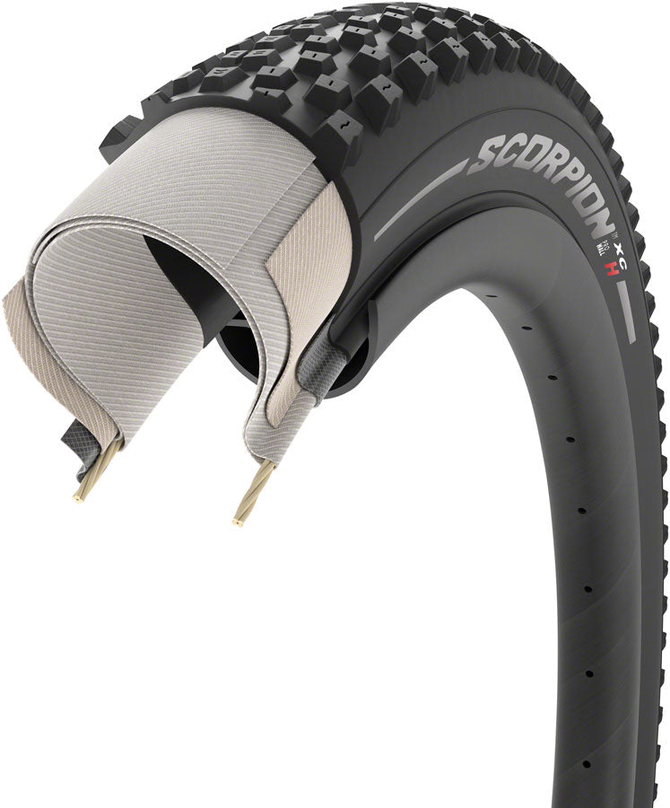 Pirelli Scorpion XC H Tire - 29 x 2.4 Tubeless Folding Black Tires Pirelli
