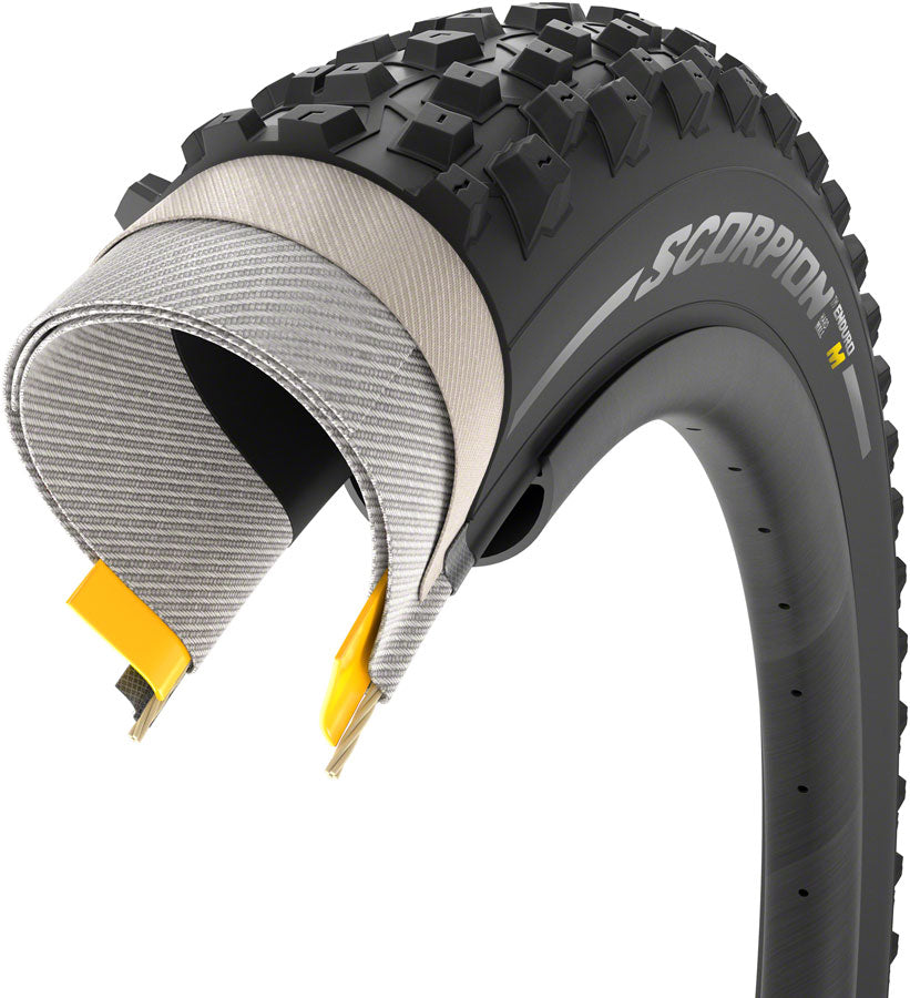 Pirelli Scorpion Enduro M Tire - 29 x 2.4 Tubeless Folding BLK ProWall SmartGrip Gravity Tires Pirelli