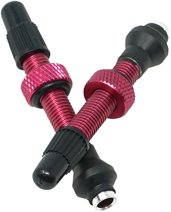Industry Nine Tubeless Valves - 40mm Pink Pair Tubeless Valves Industry Nine