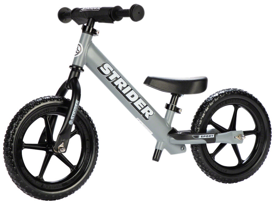 Strider 12 Sport Balance Bike - Matte Gray Balance Bike Strider Sports
