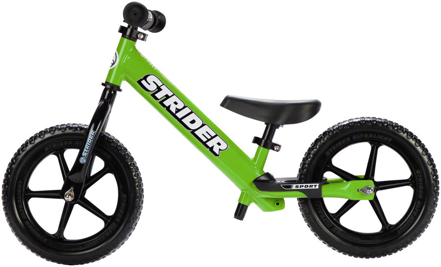 Strider 12 Sport Balance Bike: Green Balance Bike Strider Sports