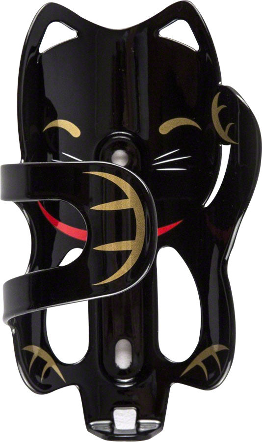 Portland Design Works Lucky Cat Water Bottle Cage: Black Cat - J912627