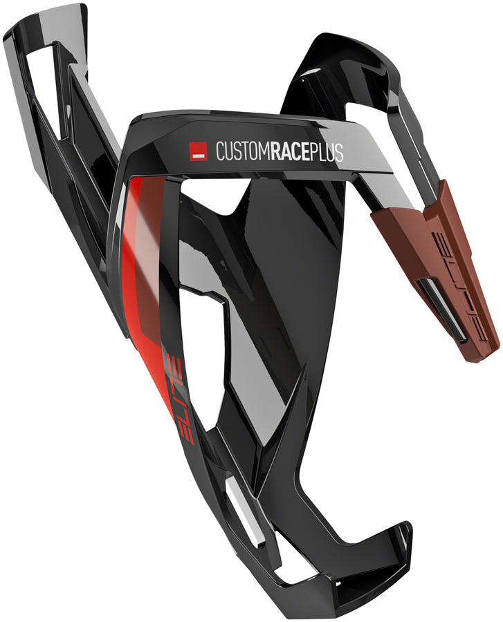 Elite SRL Custom Race Plus Water Bottle Cage - Glossy Black/Red Water Bottle Cages Elite