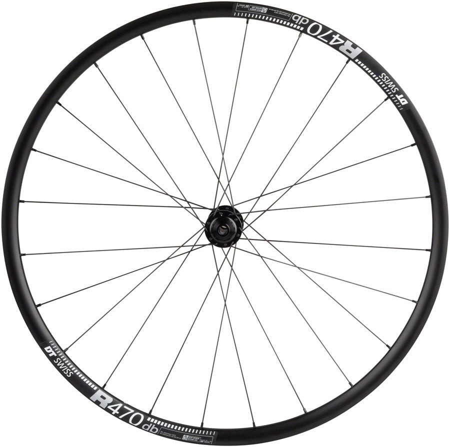 Quality Wheels DT 350/DT R470db Front Wheel - 700 12 x 100mm Center-Lock BLK Front Wheel Quality Wheels