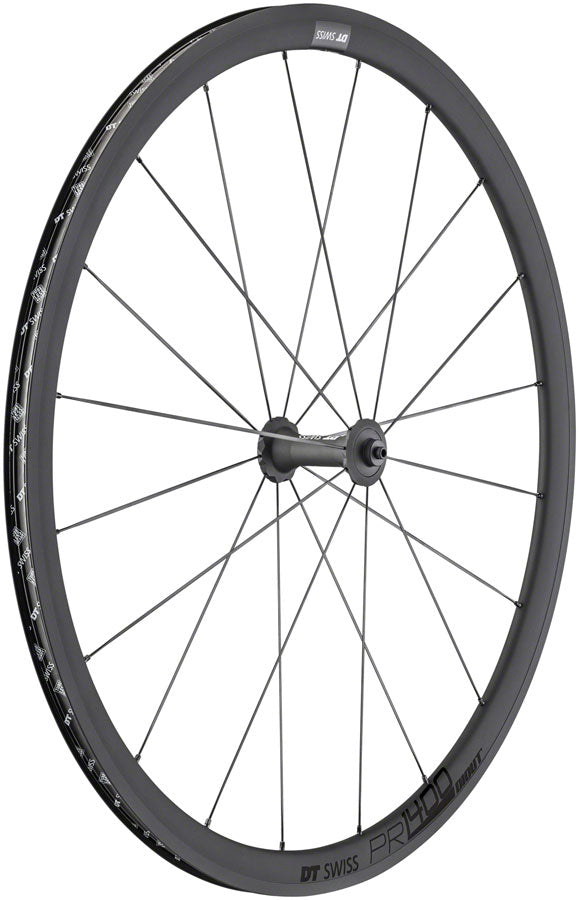 DT Swiss PR 1400 DICUT OXiC Front Wheel - 700 QR x 100mm Rim Brake BLK 32mm Front Wheel DT Swiss