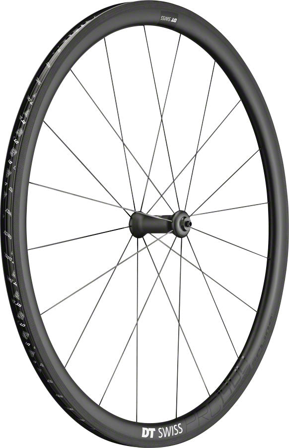DT Swiss PRC 1400 Spline Front Wheel - 700 QR x 100mm Rim Brake Black Front Wheel DT Swiss
