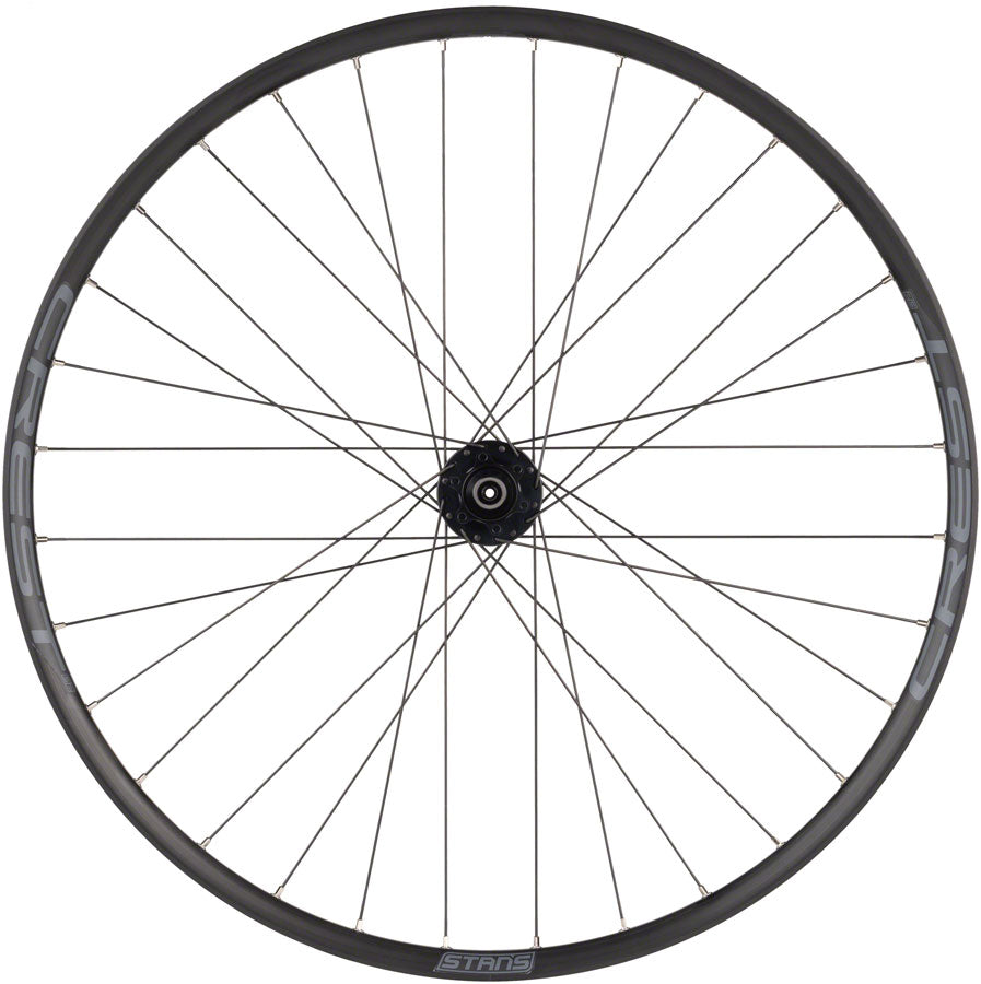 Stans No Tubes Crest S2 Front Wheel - 27.5" QR x 100mm 6-Bolt Black Front Wheel Stans No Tubes