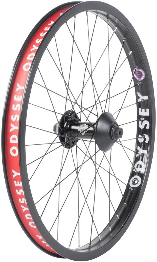 Odyssey Quadrant Front Wheel - 20" 3/8" x 100mm Rim Brake Black Clincher Front Wheel Odyssey